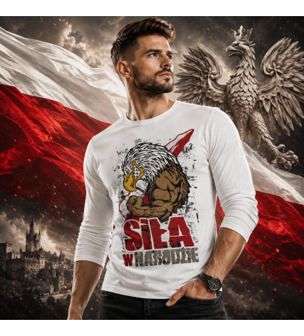 LONGSLEEVE PATRIOTYCZNY SIŁA W NARODZIE